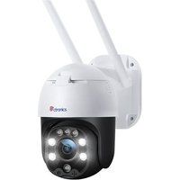Ctronics WiFi Buiten PTZ Beveiligingscamera IP Camera 1080P Menselijke Bewegingsdetectie Automatische Volging 355° 90° Tweeweg Audio Waterdicht IP66 Kleurennachtzicht