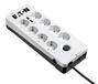 Eaton PB8TUD Parafoudre Noir, Blanc 8 prise(s) AC 220 - 250 V 1,5 m