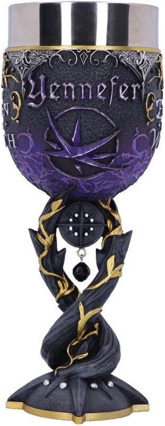 Nemesis Now The Witcher Yennefer Goblet - Purple and Black - 19.5cm