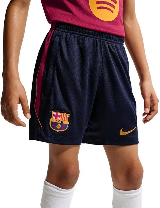 Nike FC Barcelona Strike Kinder Short Blauw Maat 137/147