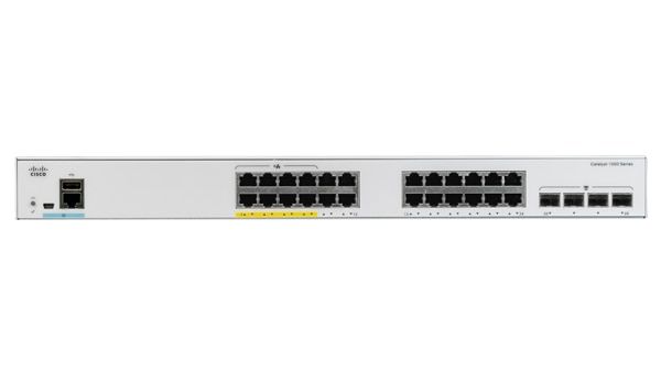 Cisco Catalyst C1000-24T-4X-L - Managed L2 Gigabit Ethernet Switch - 24-Port - 4x SFP+ - Grijs