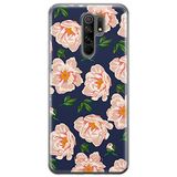 ERT GROUP mobiel telefoonhoesje voor Xiaomi REDMI 9 origineel en officieel erkend Babaco patroon Flowers 014