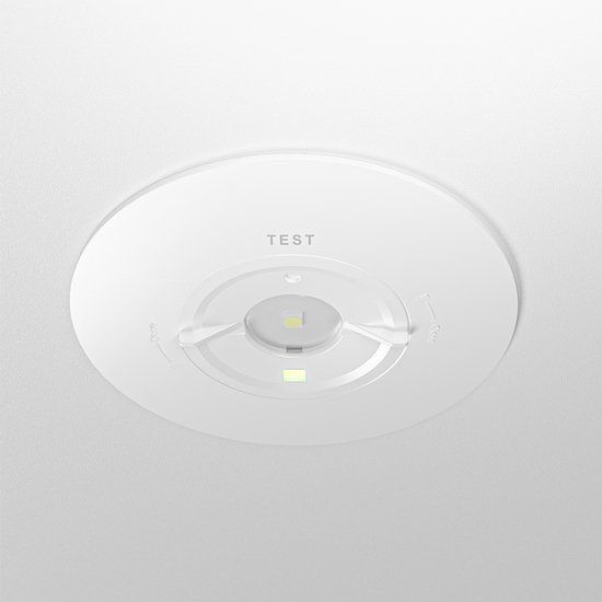 HOFTRONIC LED inbouwspot noodverlichting - Wit - 1,6W - 330lm - 6500K