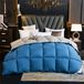 Couette, extra chaud, 220x240 cm, 5 kg, bleu et gris