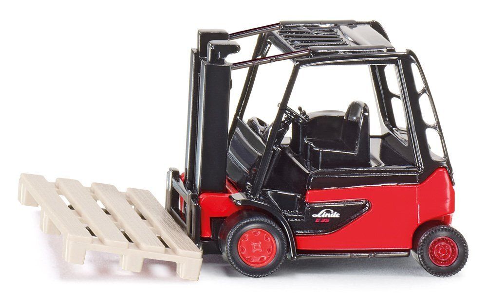 Siku Linde Forklift Truck - Red - 1:87 Scale