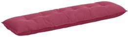 vidaXL Coussin de dossier Rouge vin 180 x 50 cm velours côtelé