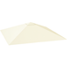 Toit de remplacement pour pavillon 3x3 m imperméable, housse UPF30+ en tissu Oxford 370 g/m², couleur crème