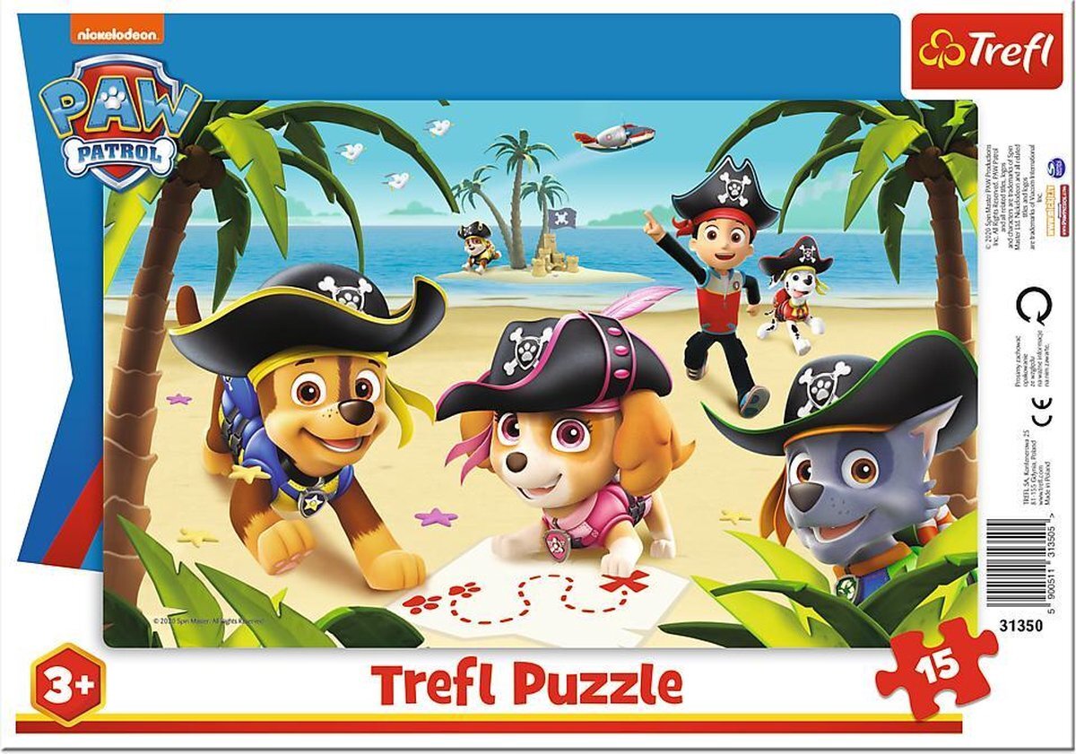 Trefl Paw Patrol puzzel 15 stukjes 3+