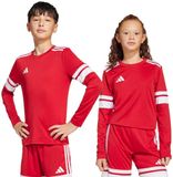 adidas teamwear adidas T-shirt Kinderen Squadra 25 Long Sleeve Jersey Rood-Wit - Maat 116cm