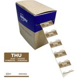Avery-Zweckform DLSTHUREV-1000 Multifunctionele etiketten 25 x 25 mm Papier Bruin 1 stuk(s) Weer verwijderbaar Handschriften