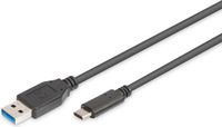 Digitus USB-C naar USB-C kabel 1m Zwart