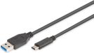 Digitus USB-C naar USB-C kabel 1m Zwart