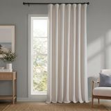 HPD Half Price Drapes BOCH-LN-DW-P Extra breed linnen kamerverduisteringsgordijn (1 paneel) 100 x 84 cm, BOCH-LN1856-84-DW, berk