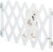 Markenlos Relaxdays Binnen uitschuifbaar hondenhekje 345-1085 cm breed 475-60 cm hoog bamboe voor deur en trap - wit