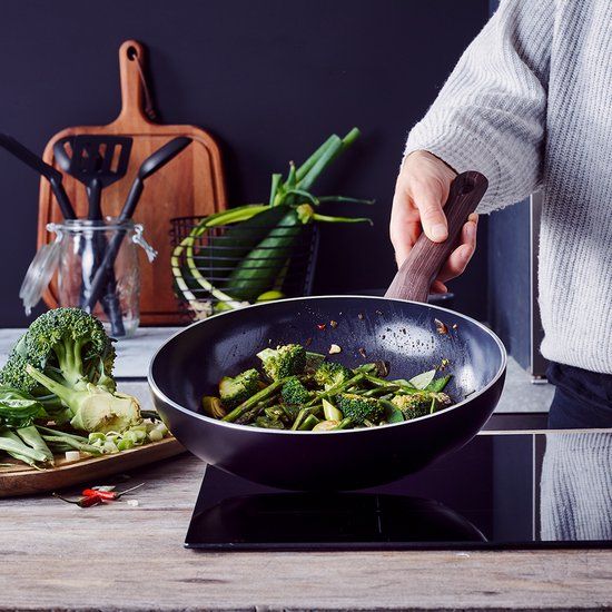 BK Simply Ceramic Wok - 28 cm - Zwart