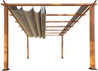 Paragon Outdoor Aluminium Pergola 350x350x235 cm Houtlook