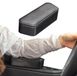 Lumehelbed Handels GmbH Accoudoir pour voiture - Imitation cuir Noir, Auto-adhésif, Universel