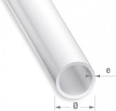 Hoekhoek, CQFD ROND BUISPROFIEL PVC WIT 10X1.2MM 1M