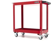 Merkloos / Sans marque HBM Verrijdbare Gereedschapswagen 2-laags Rood Staal 835 x 345 x 775 mm 4 Wielen