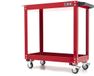 Merkloos / Sans marque HBM Verrijdbare Gereedschapswagen 2-laags Rood Staal 835 x 345 x 775 mm 4 Wielen