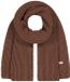 Barts Damessjaal Guane Bruin Gestreept Polyester 40x180 cm