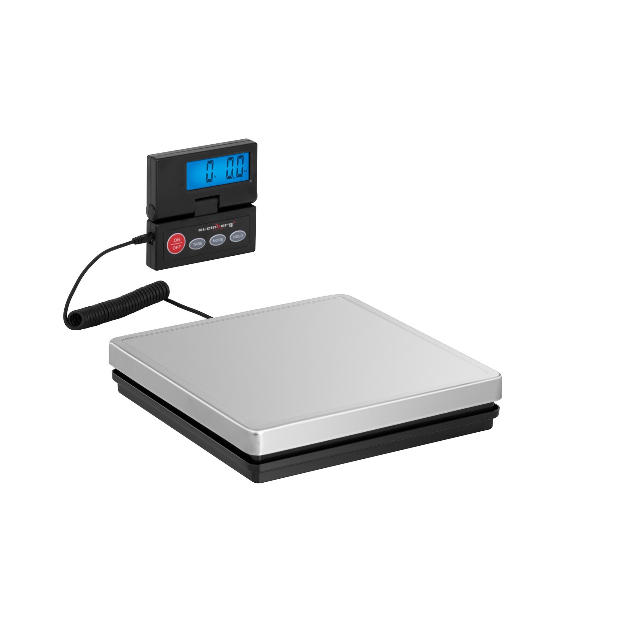 Steinberg Digitale pakketschaal - 50 kg / 10 g - 25 x 25 cm - extern LCD