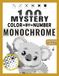 100 Mystery Color by Number Monochrome: Reveal Hidden Images with Six Simple Marks—One Pen, One Puzzle, One Surprise at a Time