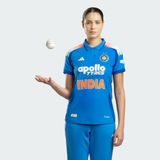 adidas dames India Cricket Odi Jersey W Shirt, true blue, XS