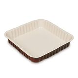 Guardini Chocoforme Bakvorm, vierkant, 24 x 24 cm, staal met antiaanbaklaag, kleur beige-chocoladebruin