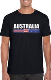 Bellatio Decorations Shoppartners Bv Zwart Australie supporter t-shirt voor heren - Australische vlag shirts XXL