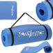 Tapis de gymnastique NBR épais, 1,5 cm - Bleu