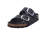 BIRKENSTOCK Sandaal 'Arizona Big Buckle' zwart / zilver