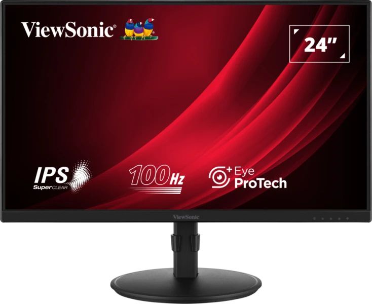 Viewsonic VA2408-HDJ - 24" Full HD Monitor - 100Hz - IPS - Black