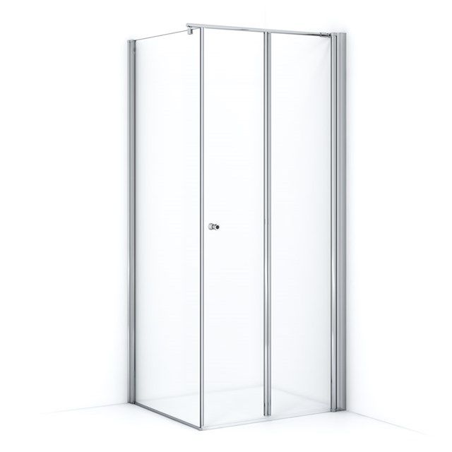 Maxaro Douchecabine Zircon Comfort Helder 90x80cm Vierkant met Vouwdeur
