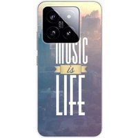 Xiaomi Bedrukt siliconen hoesje compatibel met Xiaomi 14 Music is life