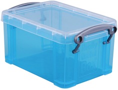 Really Useful Box 07 liter transparant helblauw