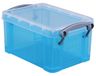 Really Useful Box 07 liter transparant helblauw