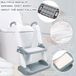 Famanu Réducteur de toilette pour enfants avec marchepied, conception ergonomique, réglable