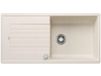 BLANCO ZIA XL 6 S | granieten spoelbak van zilvergraniet softwit | inbouwtype: inbouw van bovenaf | omkeerbaar | voor 60 cm brede onderkasten | groot zwembad | gemakkelijk te reinigen oppervlak