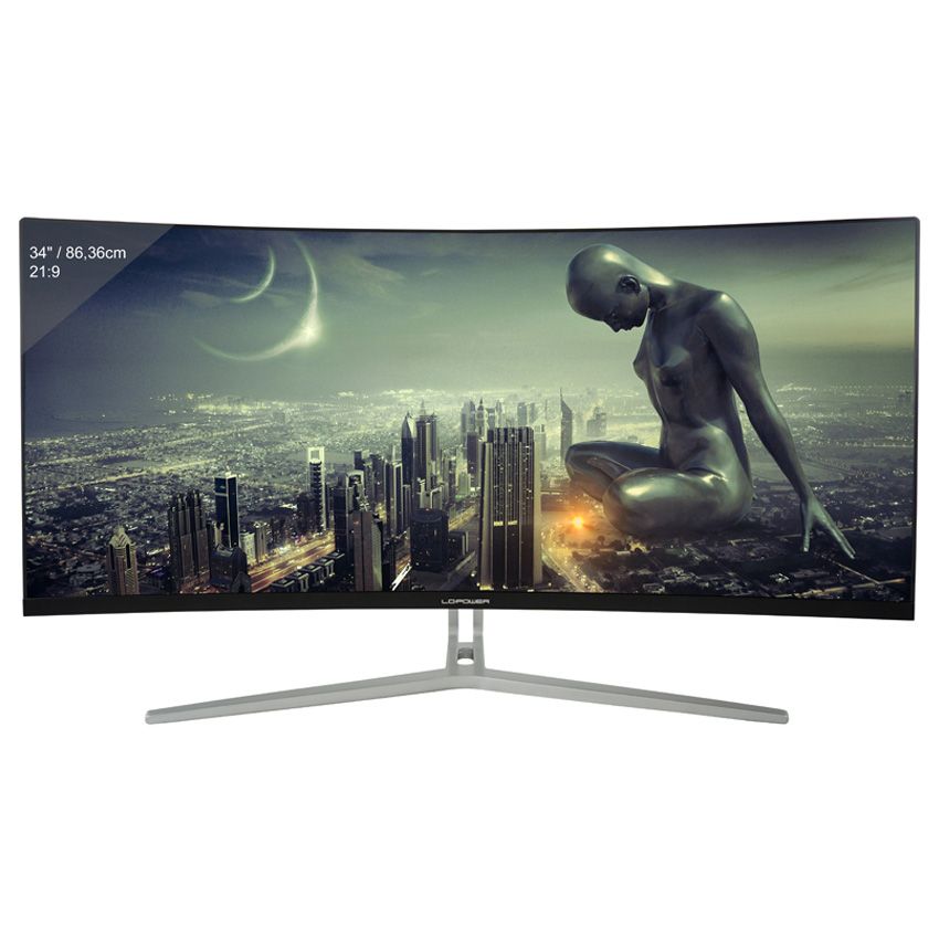 LC-Power LC-M34-UWQHD-100-C - 34" UltraWide Quad HD Gaming Monitor - 100Hz, Curved