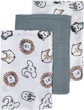 Meyco Baby Animal Washtowels - 3-pack - Hydrophilic - Multicolour - 20x17cm