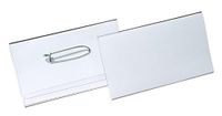 Durable Economy naamplaatje met combi-klem 40 x 75 mm 50 stuks
