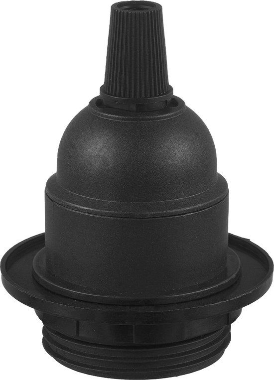 Home Sweet Home DIY lamphouders - Lamponderdelen - ø5.8 x 7.3 cm - E27 - Black - Cilinder - Ontworpen voor Hanglampen, Wandlampen
