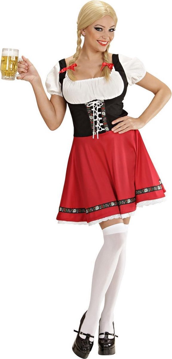 Widmann Boeren Tirol & Oktoberfest Kostuum | Verleidelijke Heidi Kostuum Vrouw | XS | Carnaval kostuum | Verkleedkleding