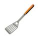 Fackelmann BBQ grillspatel met grillsleuven, roestvrij staal, ergonomische handgreep PP en TPR, antislip, precisie en controle, 43 cm, 1 stuk