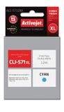 Activejet ACC-571CNX Cyan XL Cartouche d'encre pour Canon CLI-571C XL