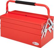 DURHAND Gereedschapskist Staal Rood 45x20x34,5 cm