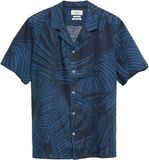 s.Oliver Heren Casual Overhemd Lange Mouw Linnen Gebloemd Navy XXL