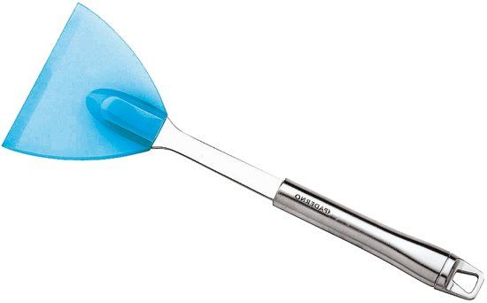 Paderno Spatel - Met Punten - Rvs/Siliconen - 27.5 cm - Blauw