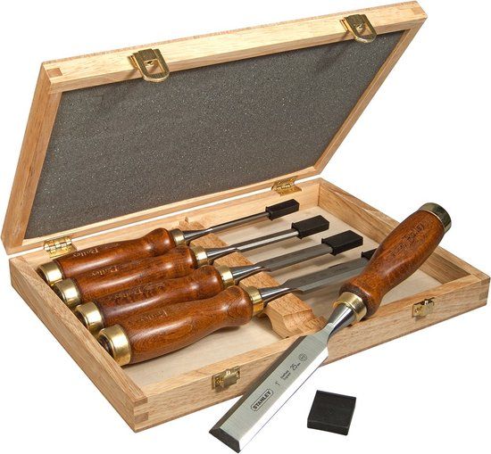 STANLEY Bailey Houtbeitelset 5-delig - Met kist